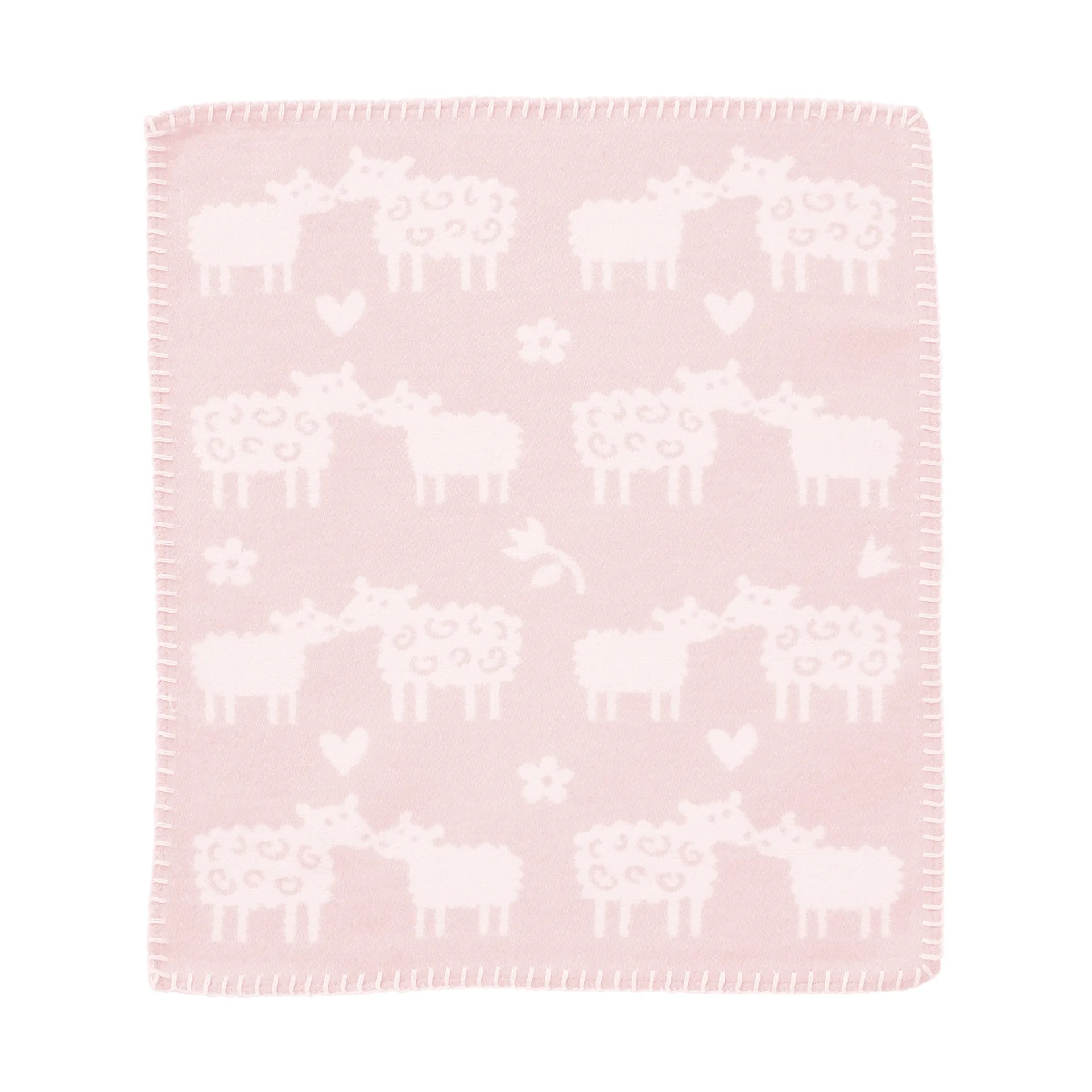 Bää koseklut, Soft pink, 34x40 cm Klippan Yllefabrik