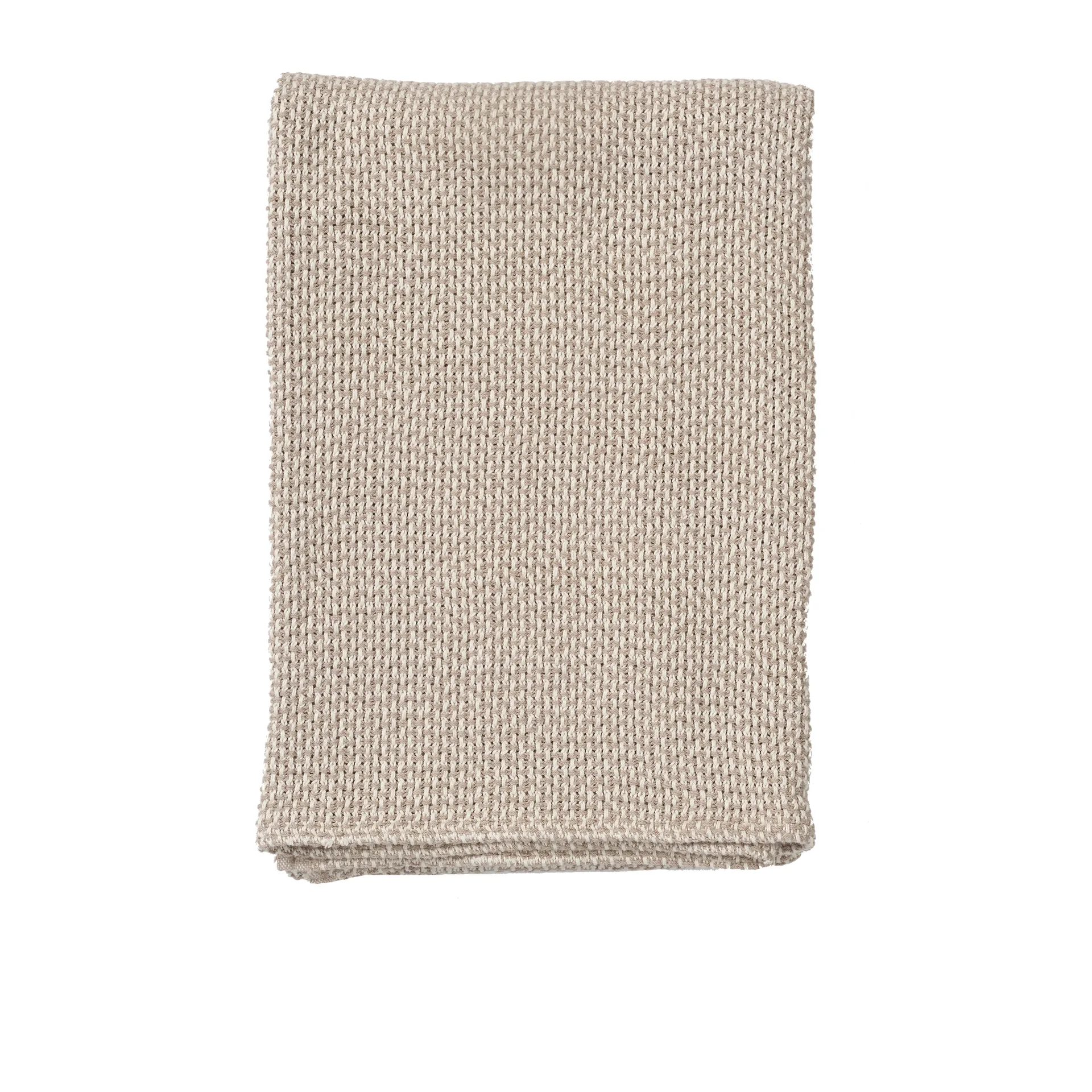 Basket bomullspledd 130 x 180 cm, Beige Klippan Yllefabrik