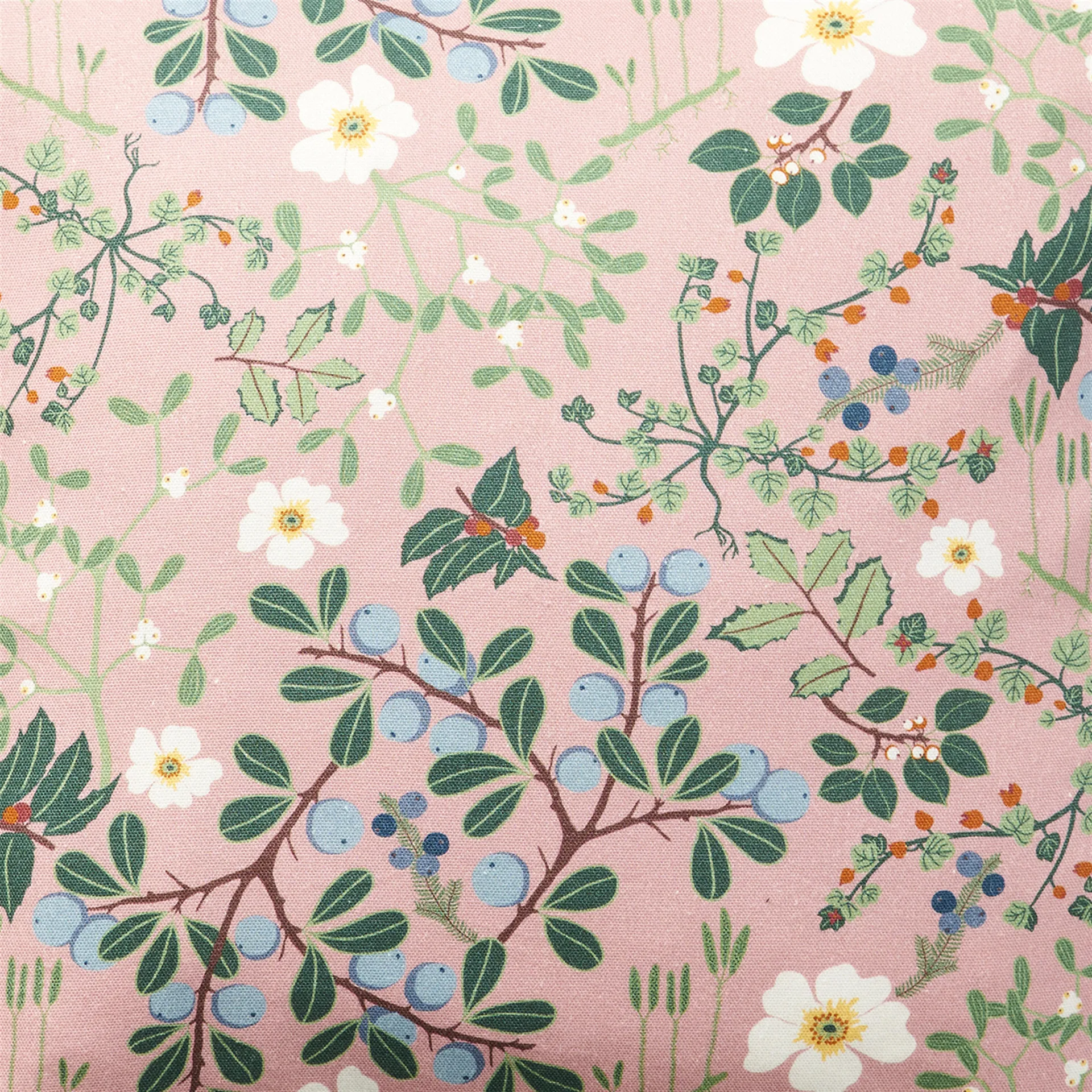 Blackthorn stoff, rosa Klippan Yllefabrik