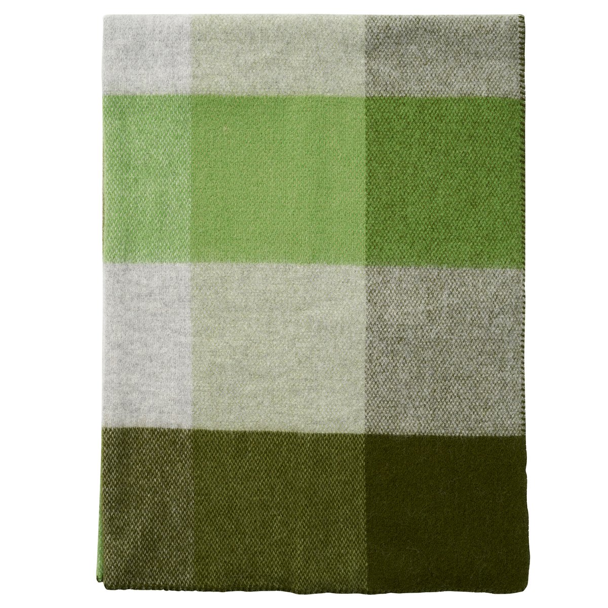 Bilde av Klippan Yllefabrik Blokk ullpledd 130x180 cm Green