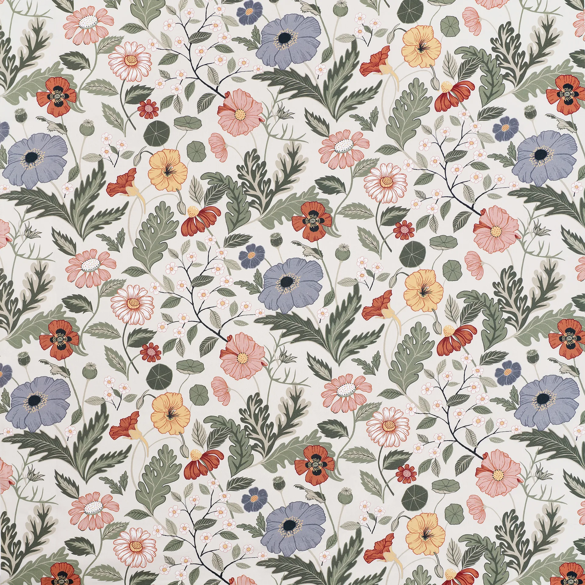 Bloom stoff, Creme Klippan Yllefabrik