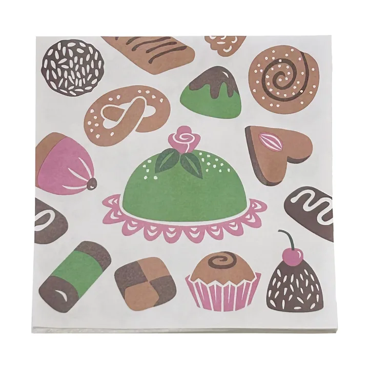Fika papirservietter 20-pakning - 33x33 cm - Klippan Yllefabrik