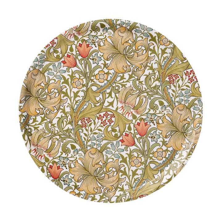Golden Lily rund brikke Ø38 cm - Multi - Klippan Yllefabrik