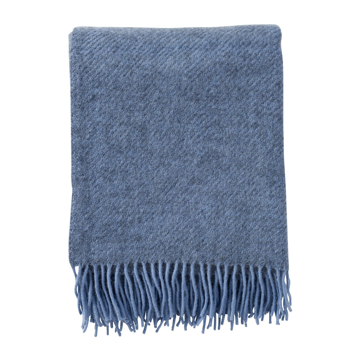 Bilde av Klippan Yllefabrik Gotland ullpledd 130x200 cm Infinity blue (blå)