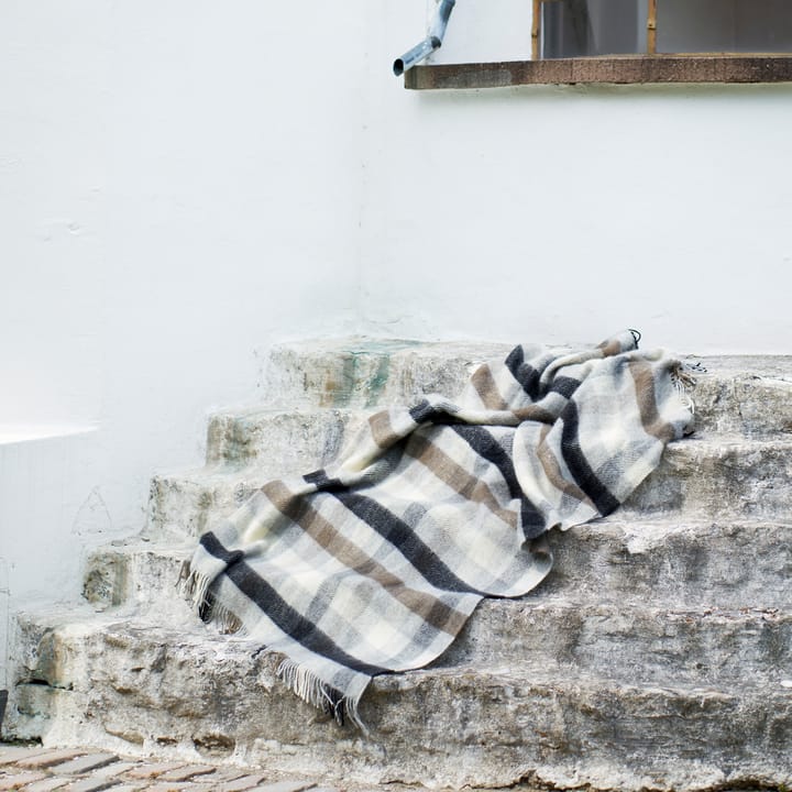 Gotland ullpledd 130x200 cm, Multi grey Klippan Yllefabrik