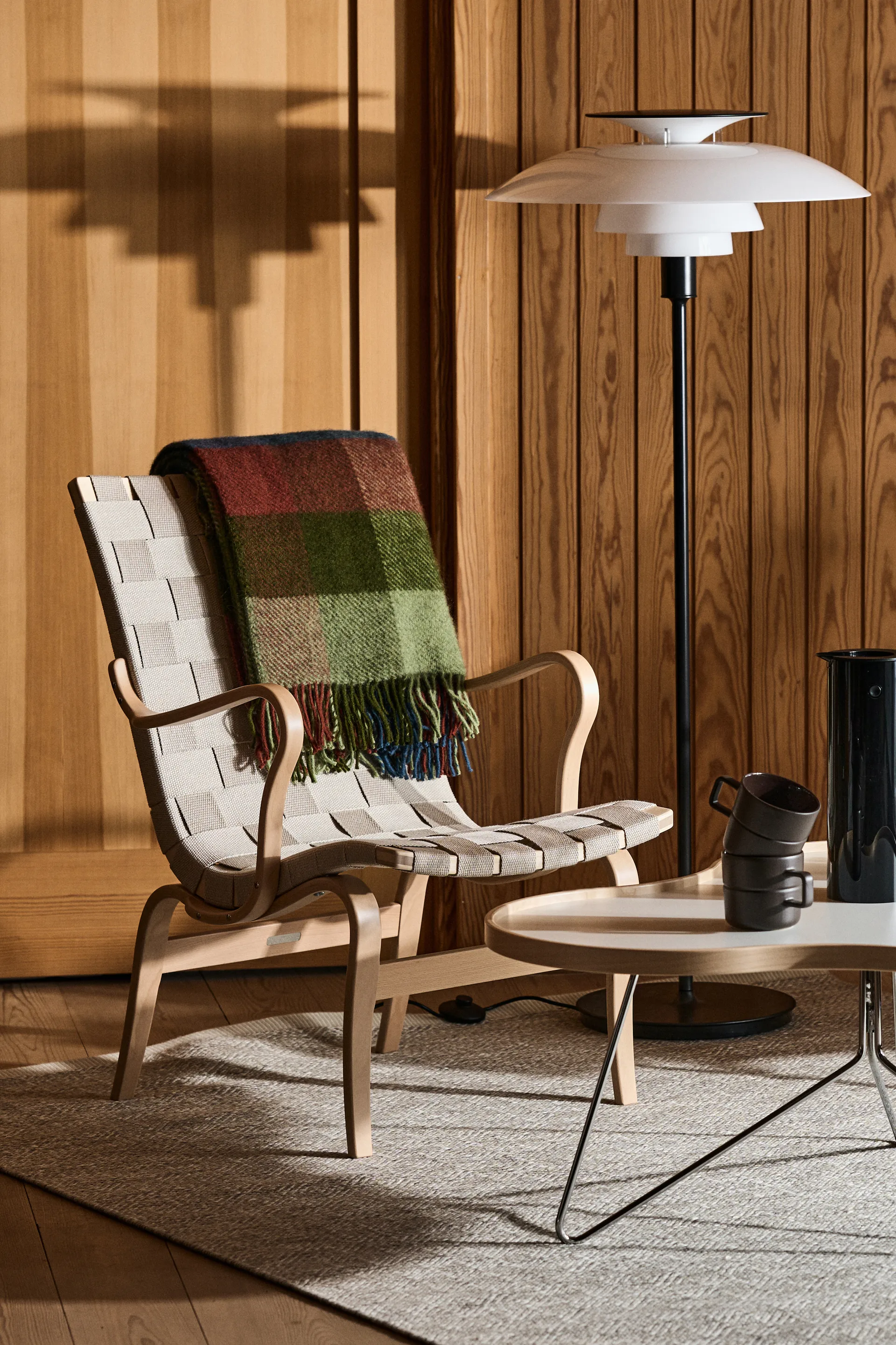 Gotland ullpledd 130x200 cm, Multi-grønn Klippan Yllefabrik