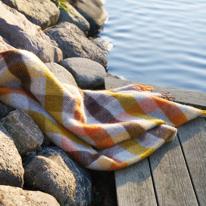 Gotland ullpledd 130x200 cm, Multi-gul Klippan Yllefabrik