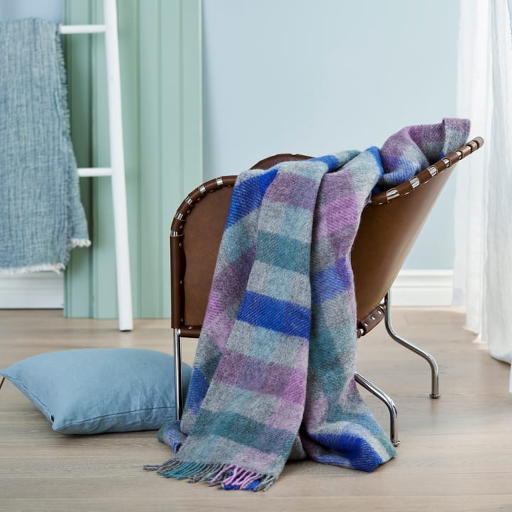 Gotland ullpledd 130x200 cm, Multi pastell Klippan Yllefabrik