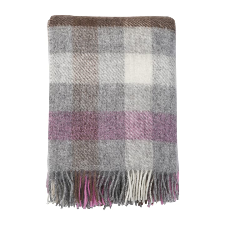 Gotland ullpledd 130x200 cm - Multi-rosa - Klippan Yllefabrik