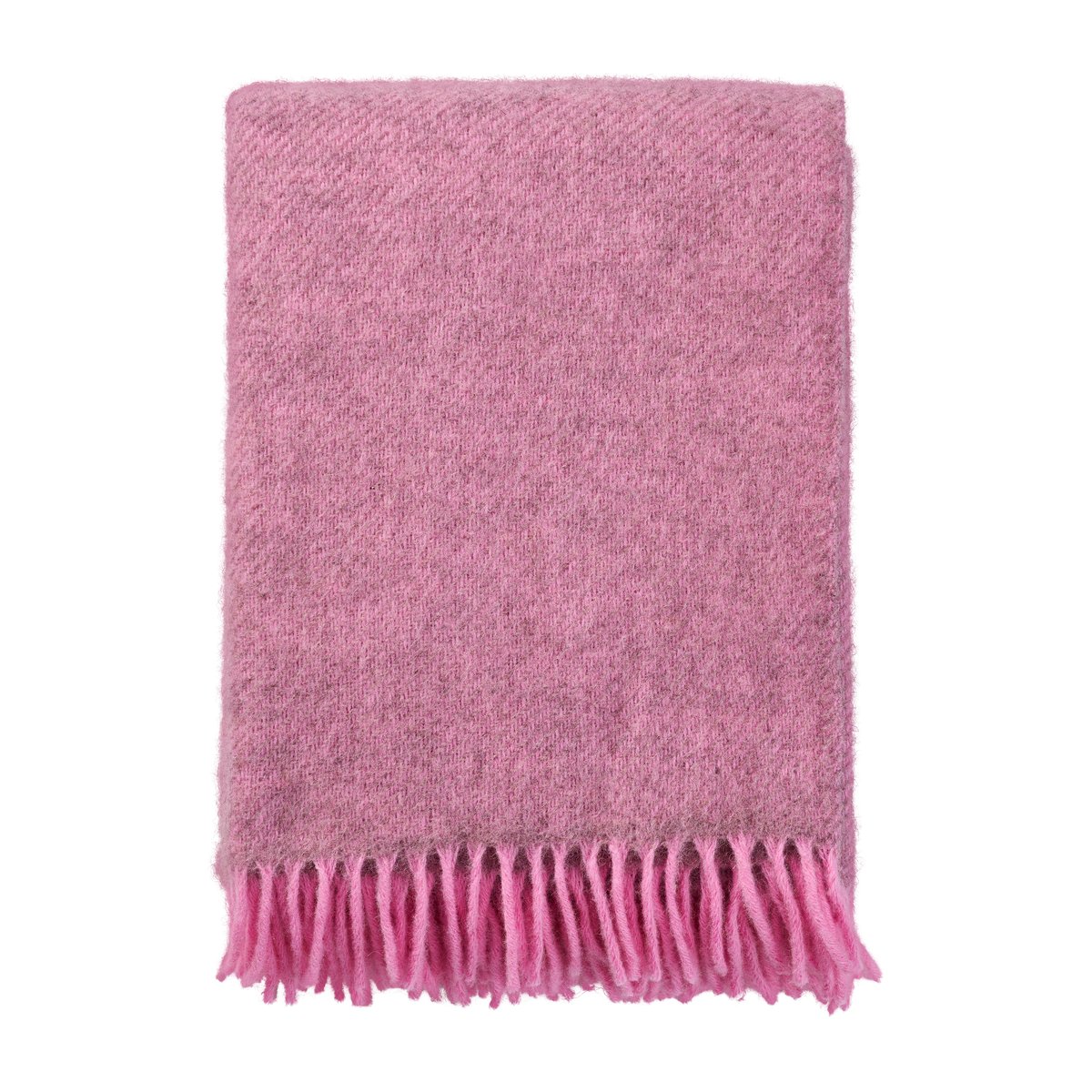 Bilde av Klippan Yllefabrik Gotland ullpledd 130x200 cm Rosa