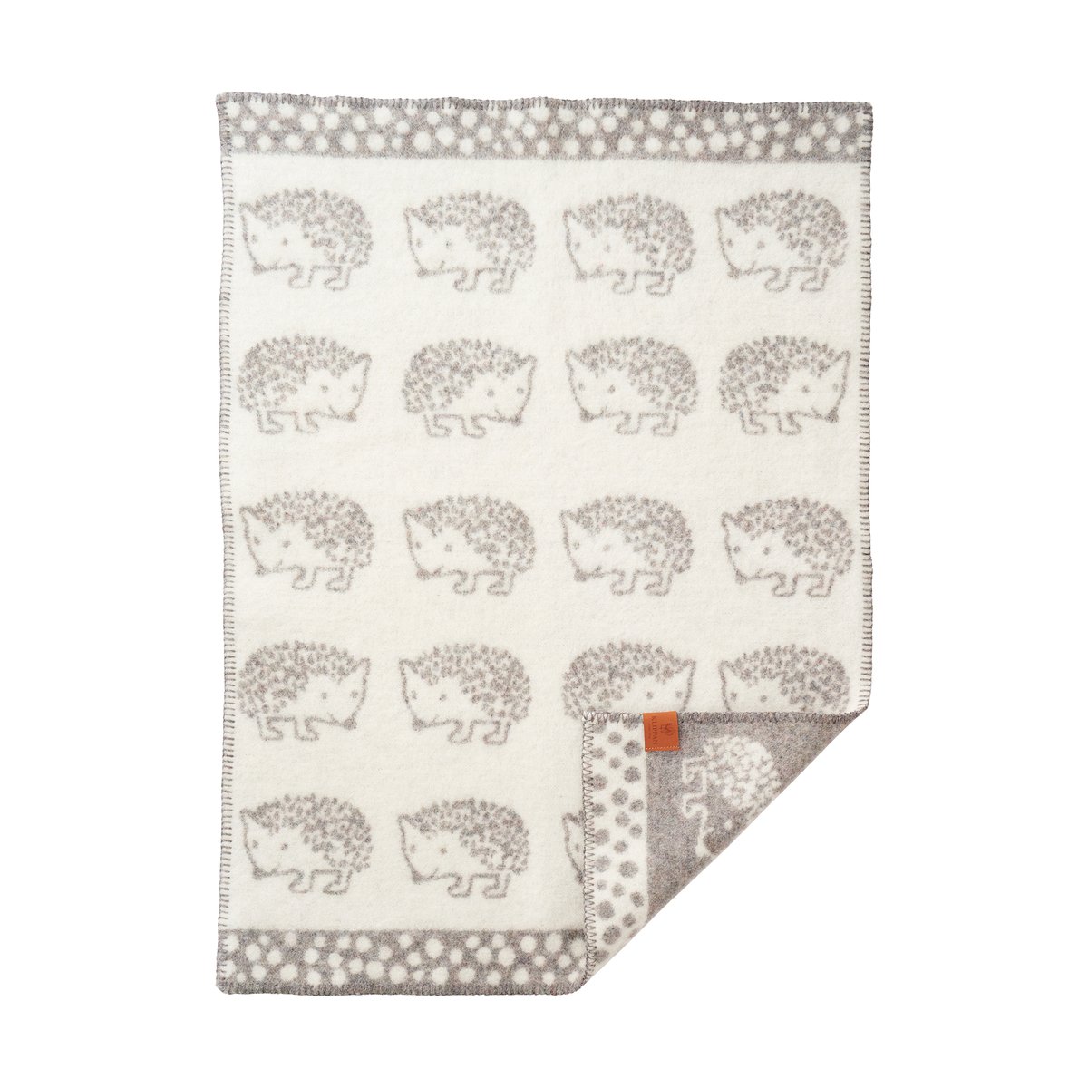 Bilde av Klippan Yllefabrik Hedgehog barnepledd 65 x 90 cm Grå