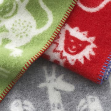Jungle ullpledd - grå - Klippan Yllefabrik