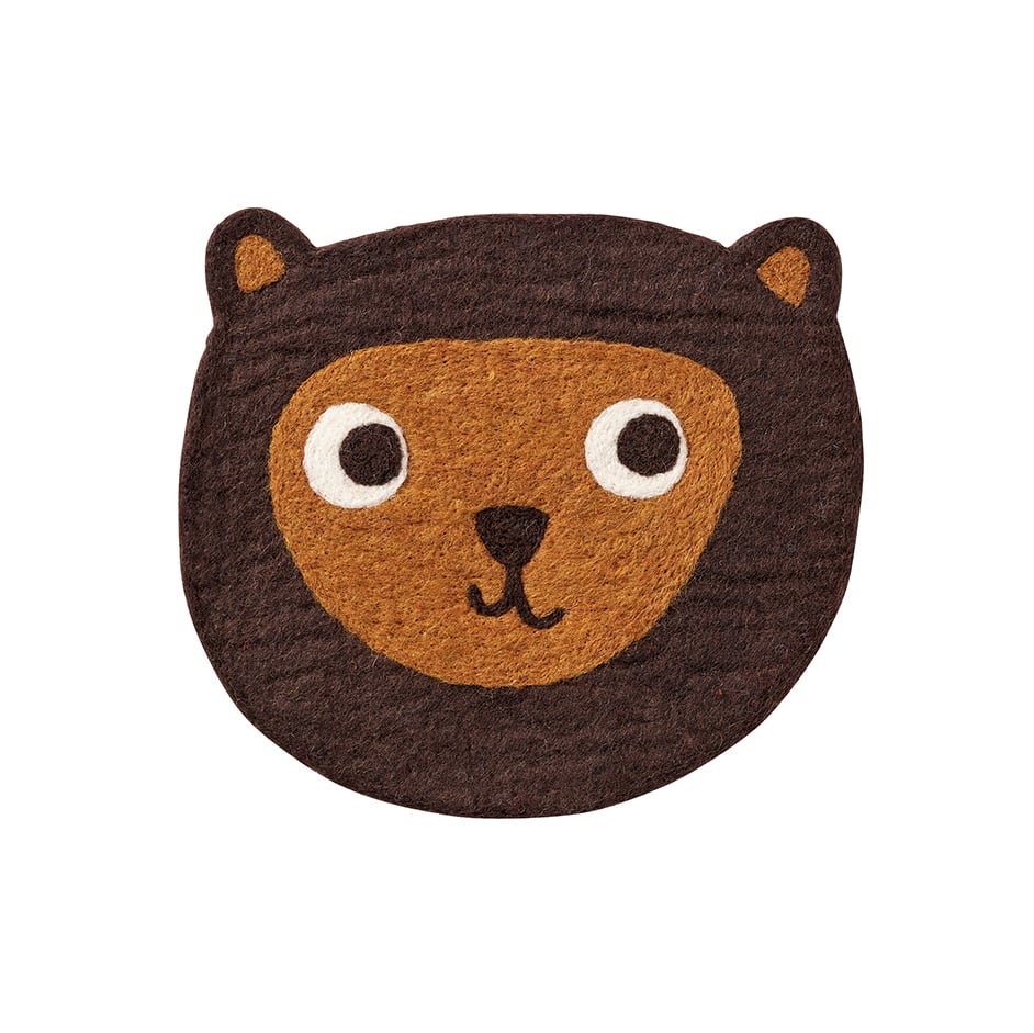 Klippan Yllefabrik Little Bear sitteunderlag Brun | Skandinavisk Design | Barneromsinnredning | Brun