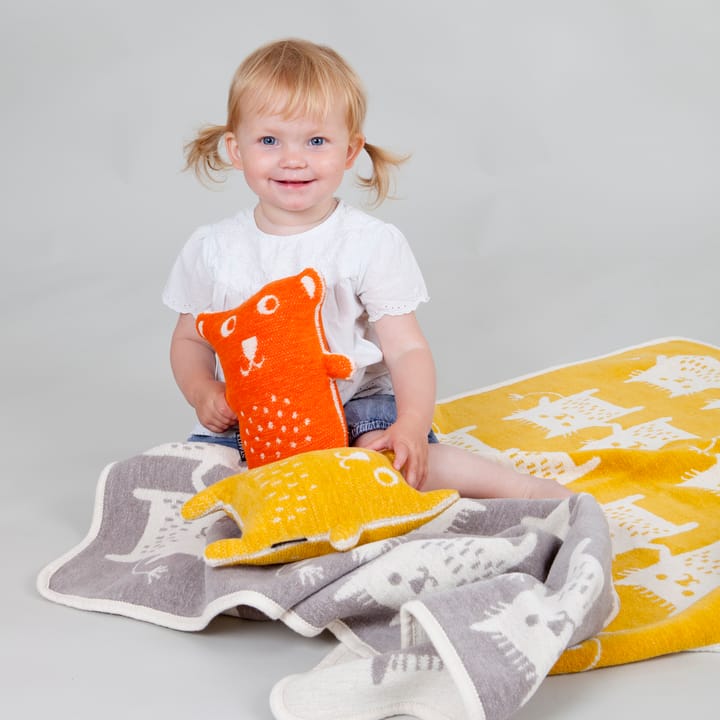 Little me chenillepledd, grå Klippan Yllefabrik