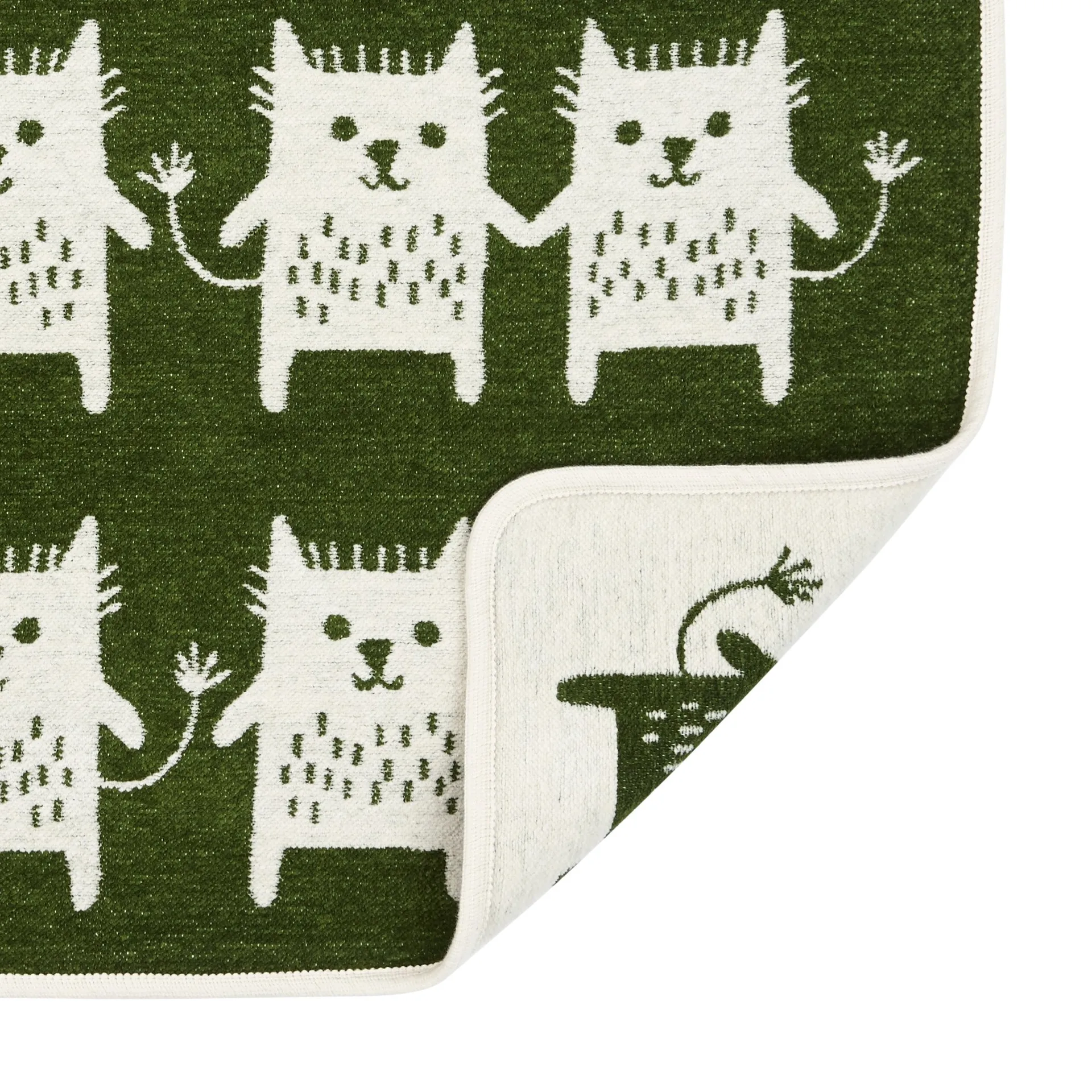 Little me chenillepledd, grønn Klippan Yllefabrik