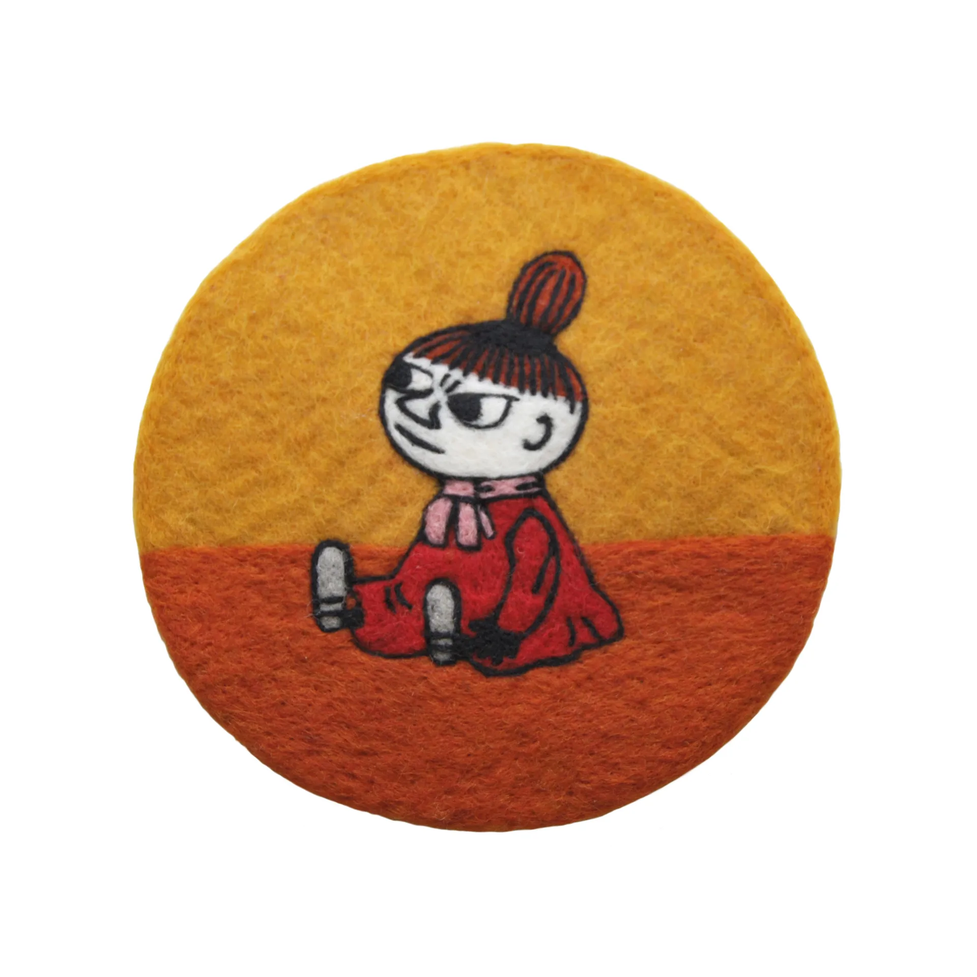 Little My gryteunderlag Ø21 cm, Orange-gul Klippan Yllefabrik