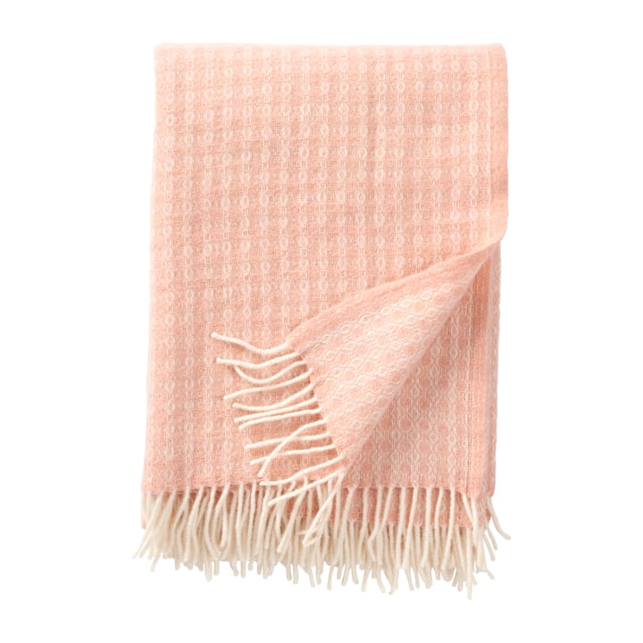 Loop Ullpledd 130 x 200 cm - Peach (rosa) - Klippan Yllefabrik
