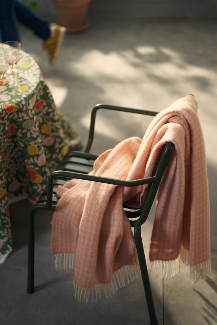 Loop Ullpledd 130 x 200 cm, Peach (rosa) Klippan Yllefabrik