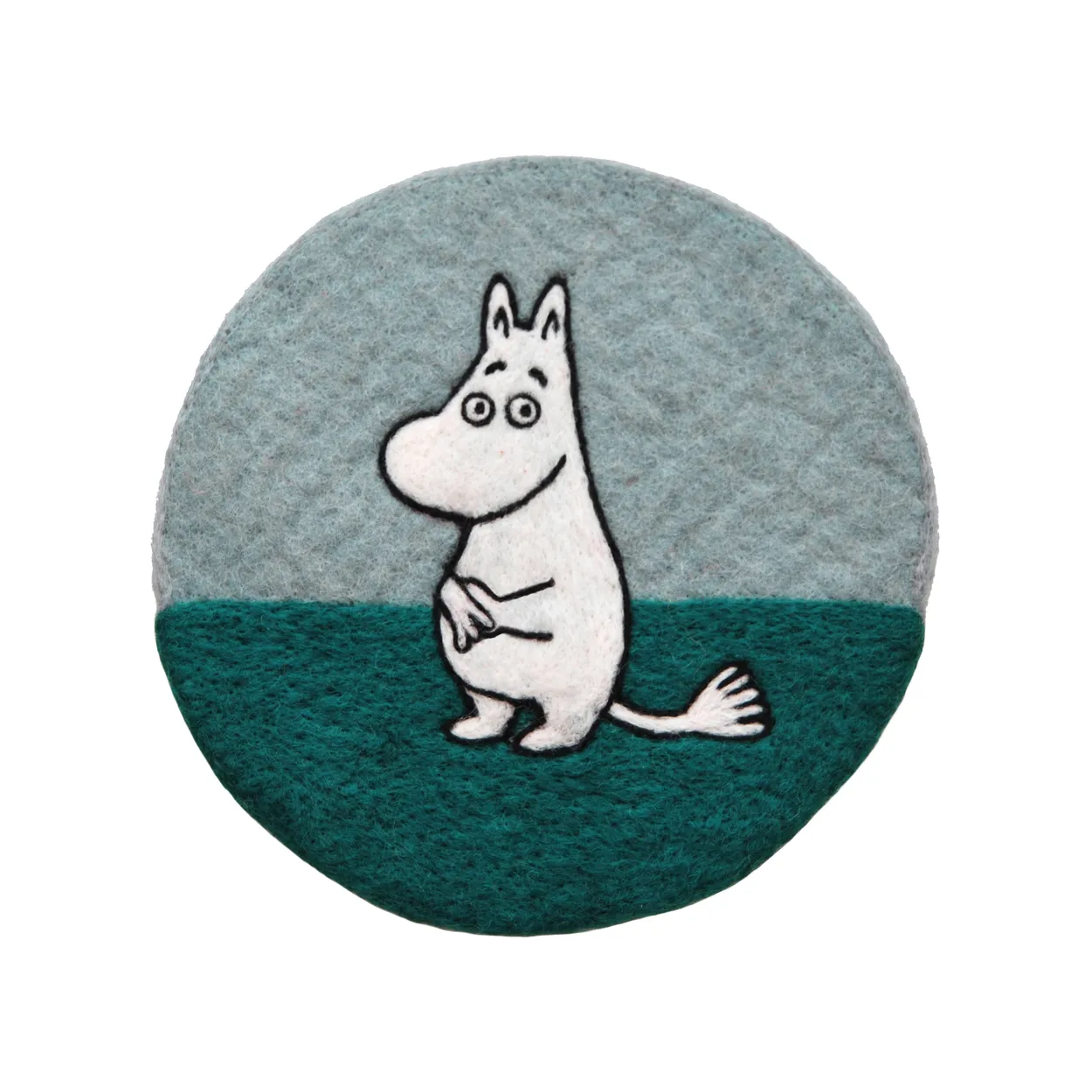 Klippan Yllefabrik Moomin gryteunderlag 21 cm Blå | Skandinavisk Design | Gryteunderlag | Blå