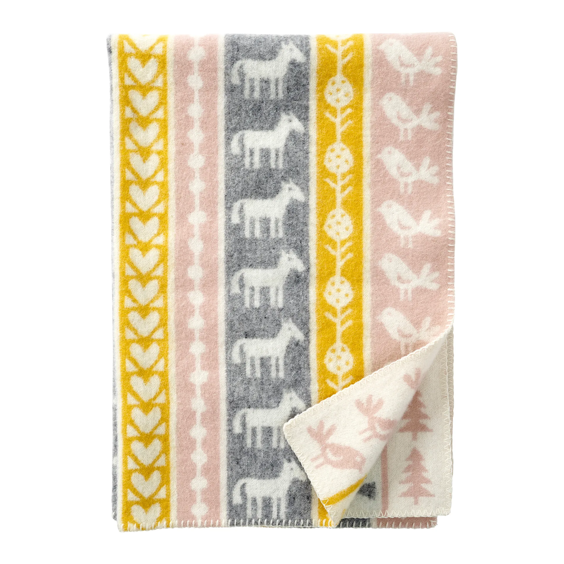 Nature barneteppe ull, Gul Klippan Yllefabrik