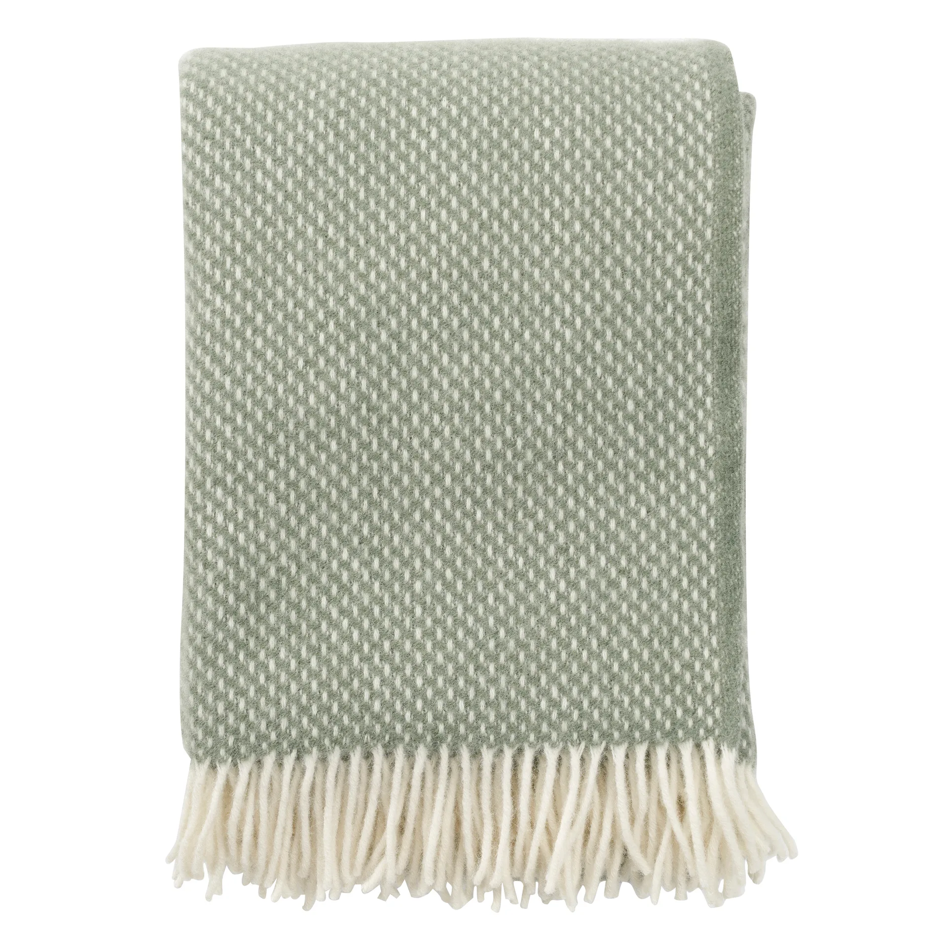 Preppy pledd, Dusty green Klippan Yllefabrik