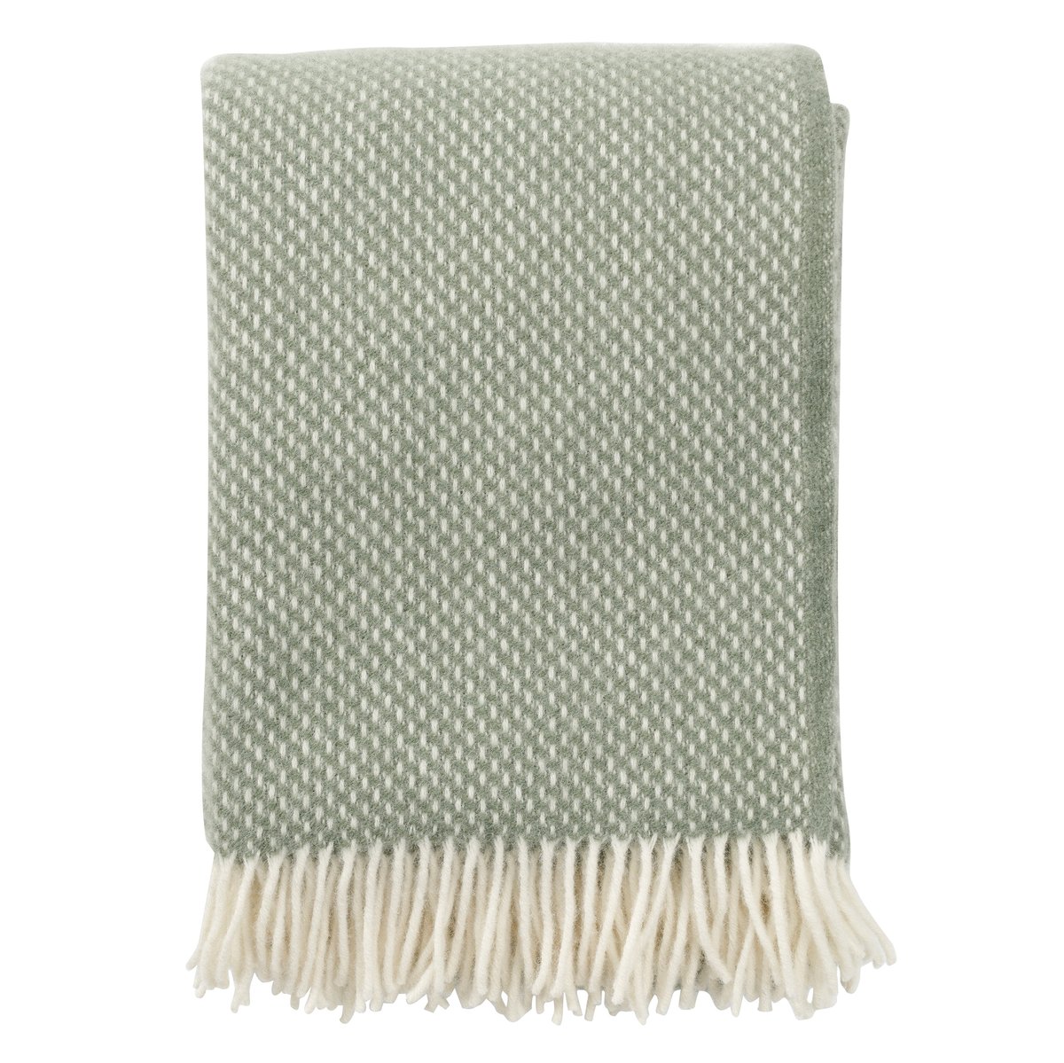 Bilde av Klippan Yllefabrik Preppy pledd Dusty green