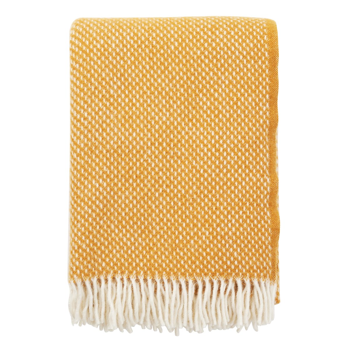 Bilde av Klippan Yllefabrik Preppy pledd Sennep