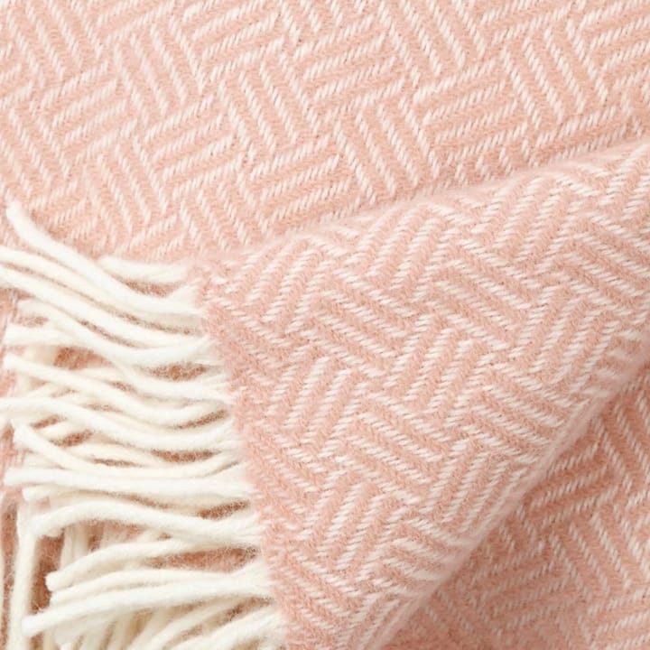 Samba pledd ull, rosa Klippan Yllefabrik
