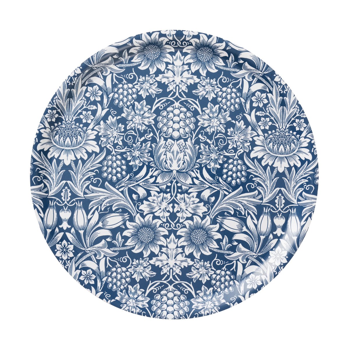 Klippan Yllefabrik Sunflower brett Ø 38 cm Dark denim