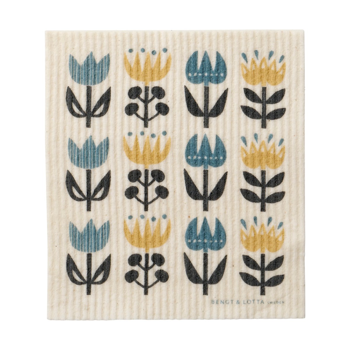 Klippan Yllefabrik Tulip kjkkenklut 17x20 cm Grey | Skandinavisk Design | Kluter & Oppvaskbørster | Grå