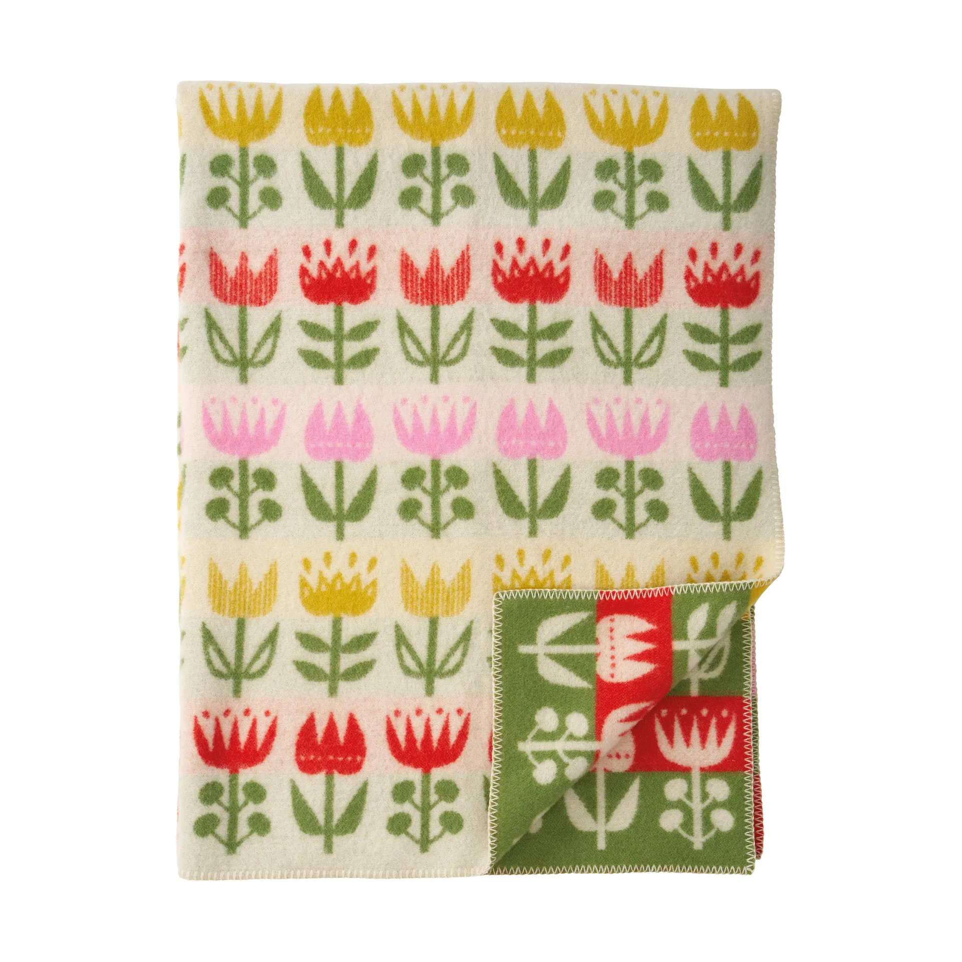 Tulip pledd 130x180 cm, Multi Klippan Yllefabrik