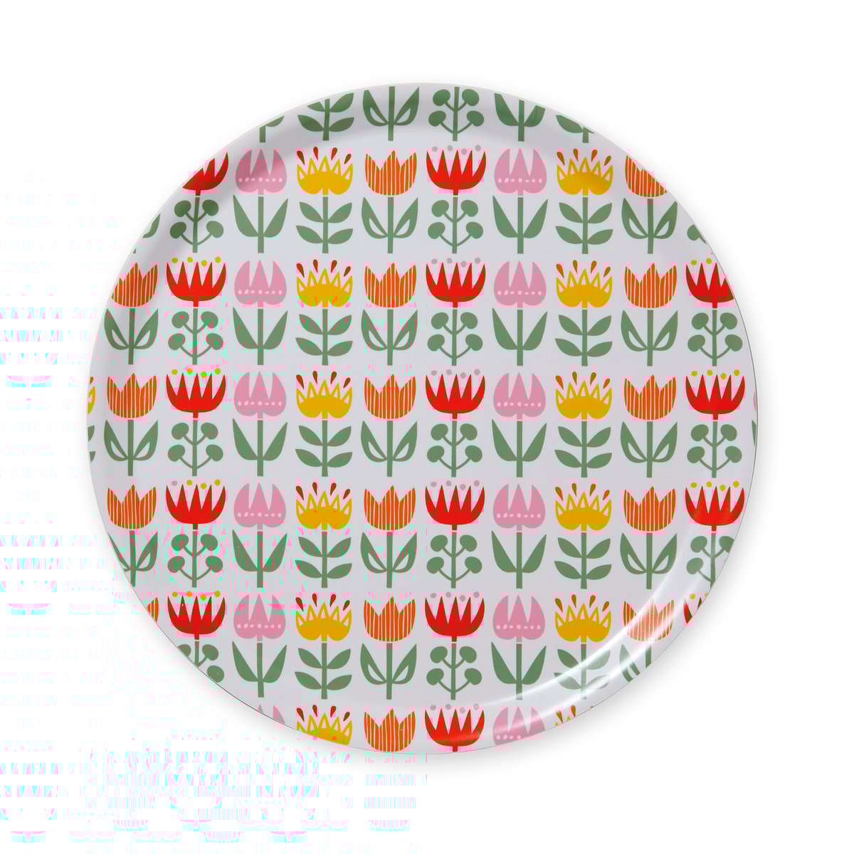 Klippan Yllefabrik Tulip rund brikke Ø33 cm Multi