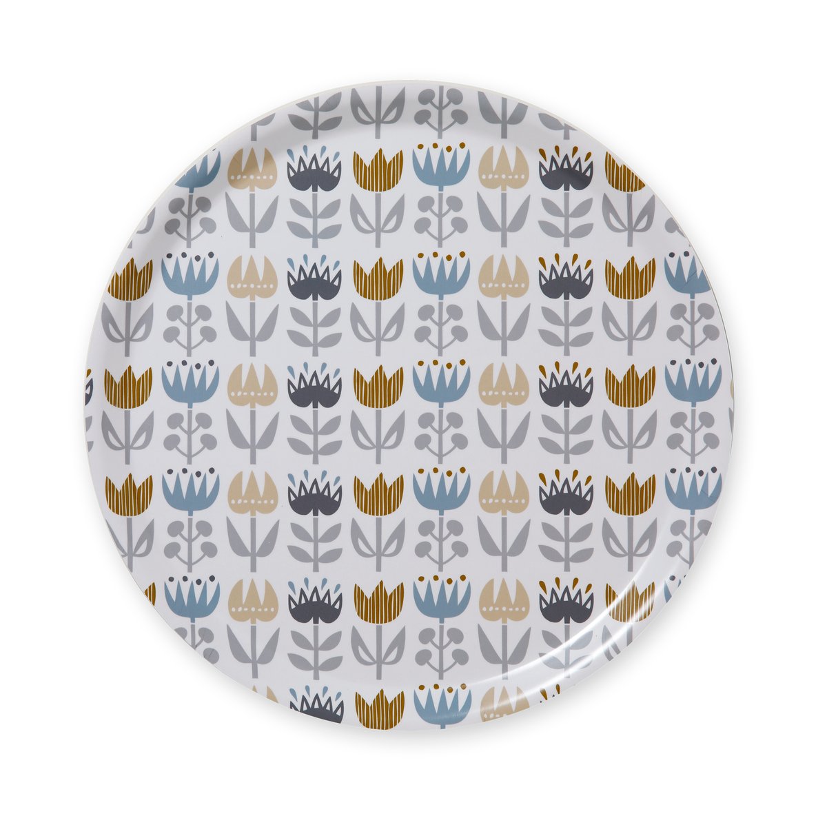 Klippan Yllefabrik Tulip rund brikke Ø38 cm Grey