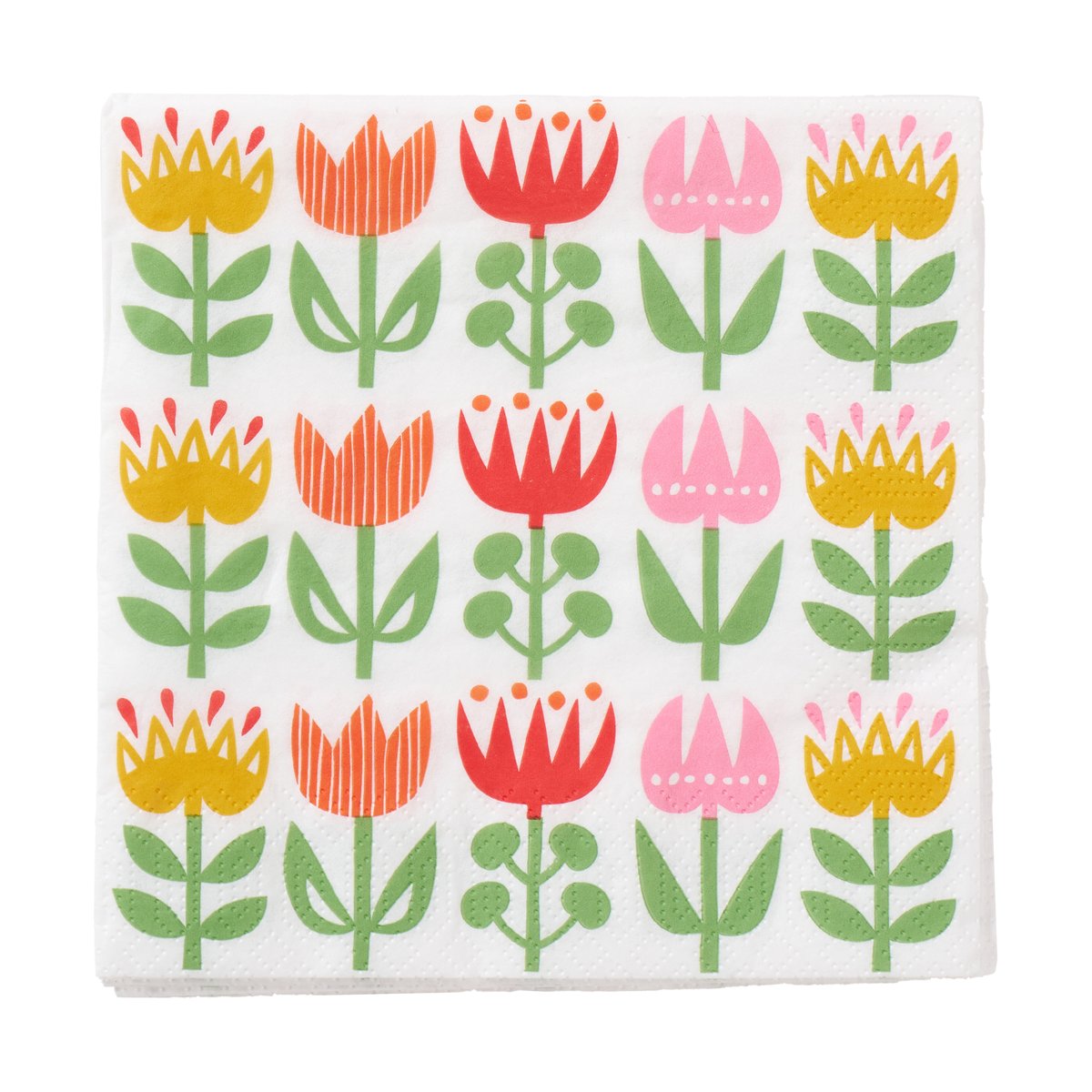Klippan Yllefabrik Tulip serviett 33x33 cm 20-pk Multi