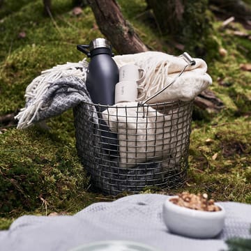 Twist pledd ull - naturhvit - Klippan Yllefabrik