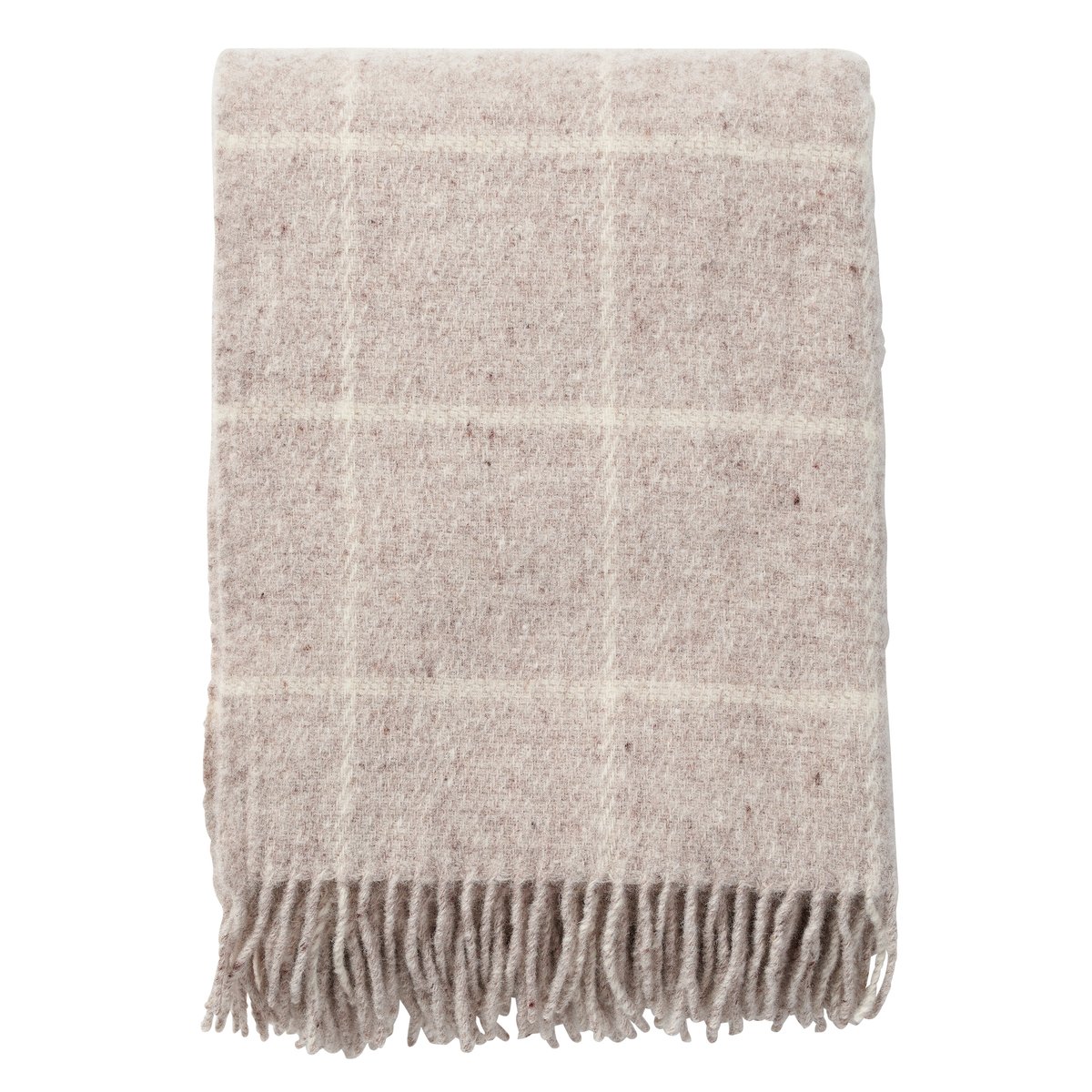 Bilde av Klippan Yllefabrik Vinga pledd ull Beige
