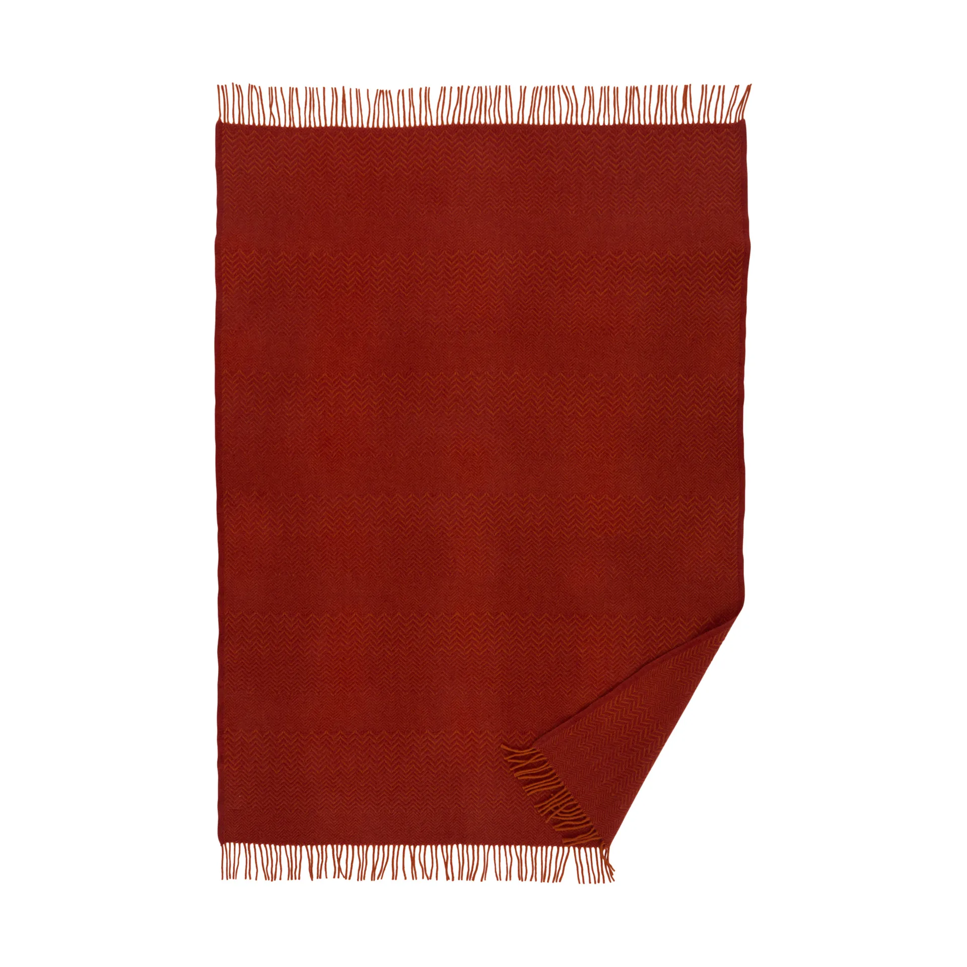 Zigzag ullpledd 130x200 cm, Ruby Klippan Yllefabrik