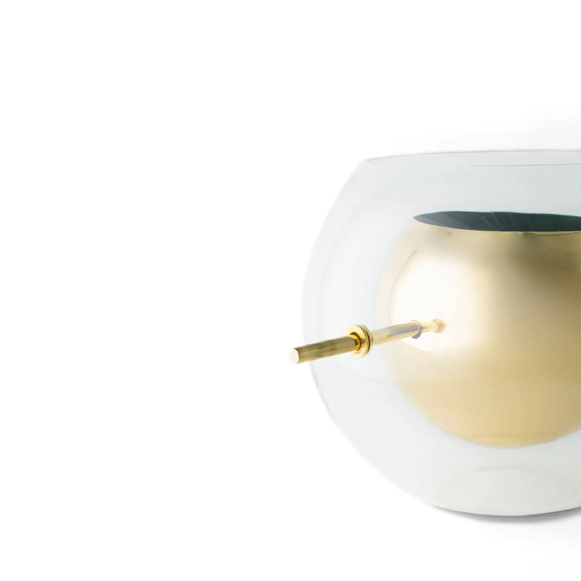 Alba rund vase, Messing KLONG