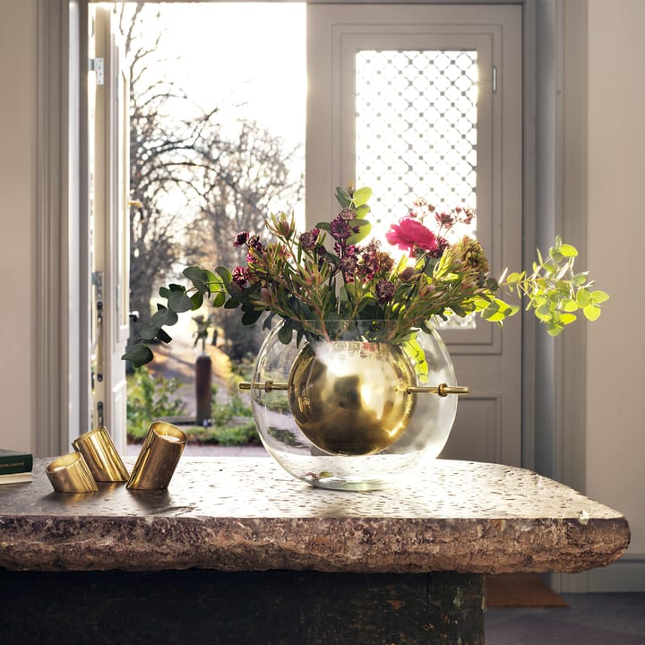 Alba rund vase, Messing KLONG