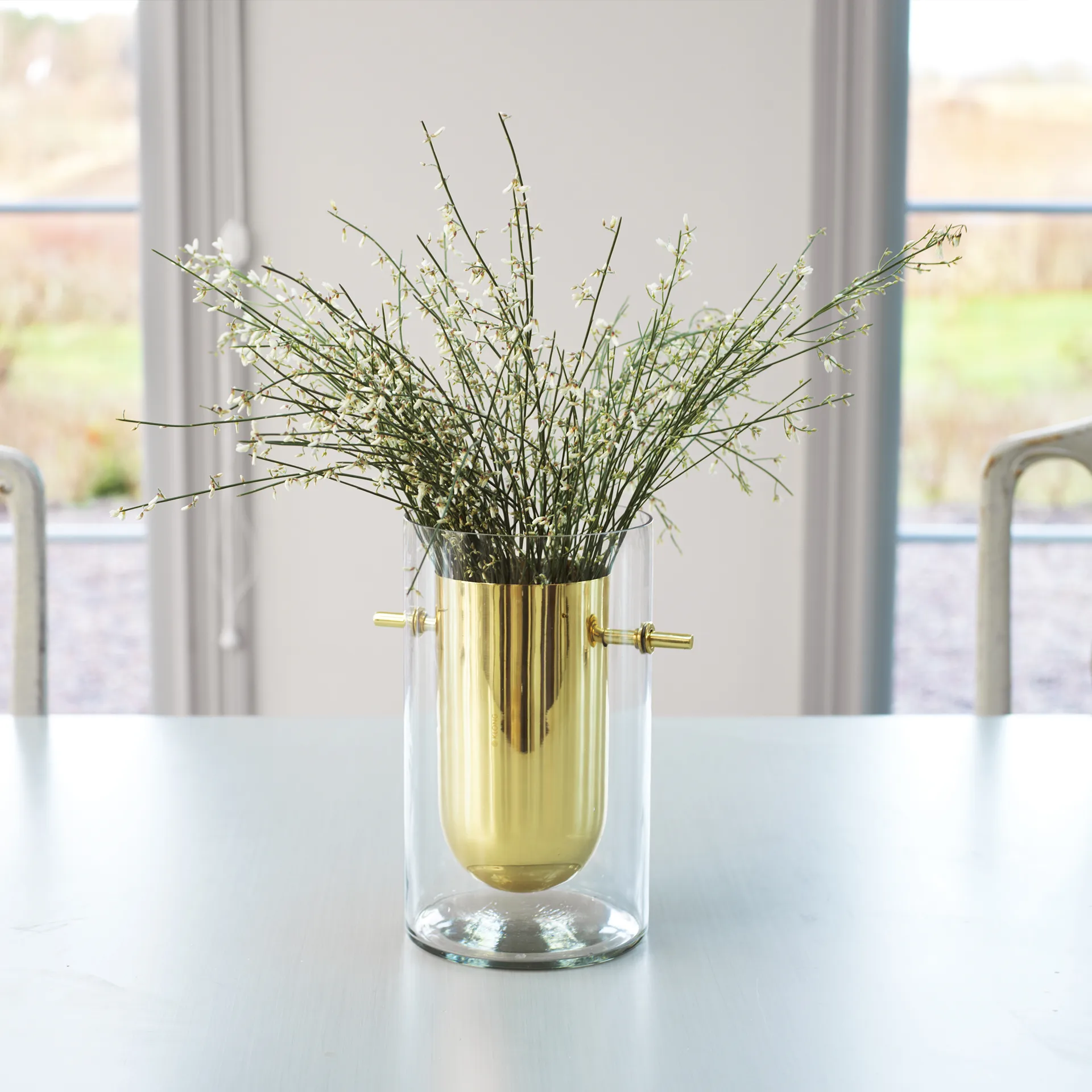 Alba sylinder vase, Messing KLONG