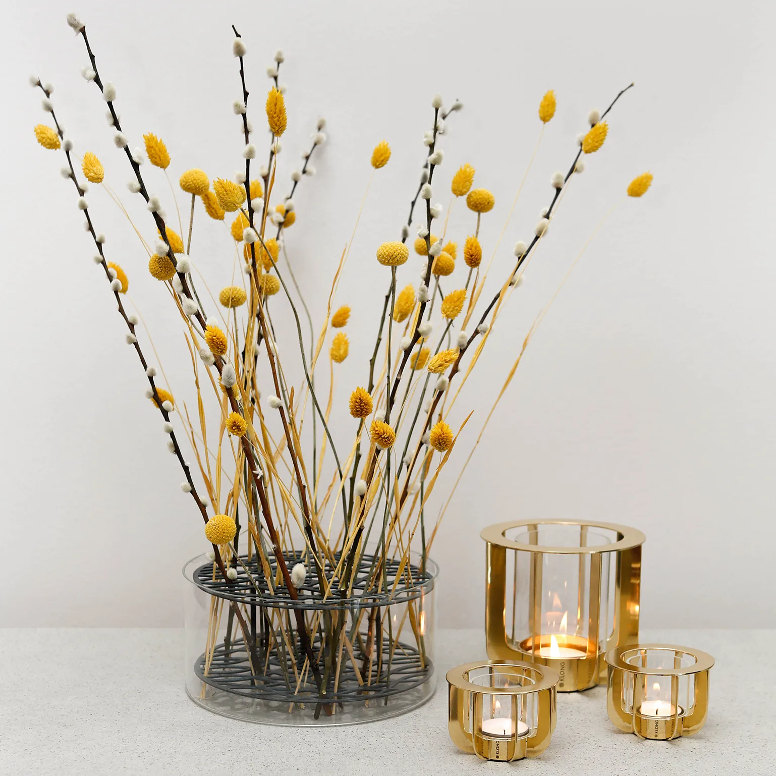 Äng vase, stor, blå KLONG