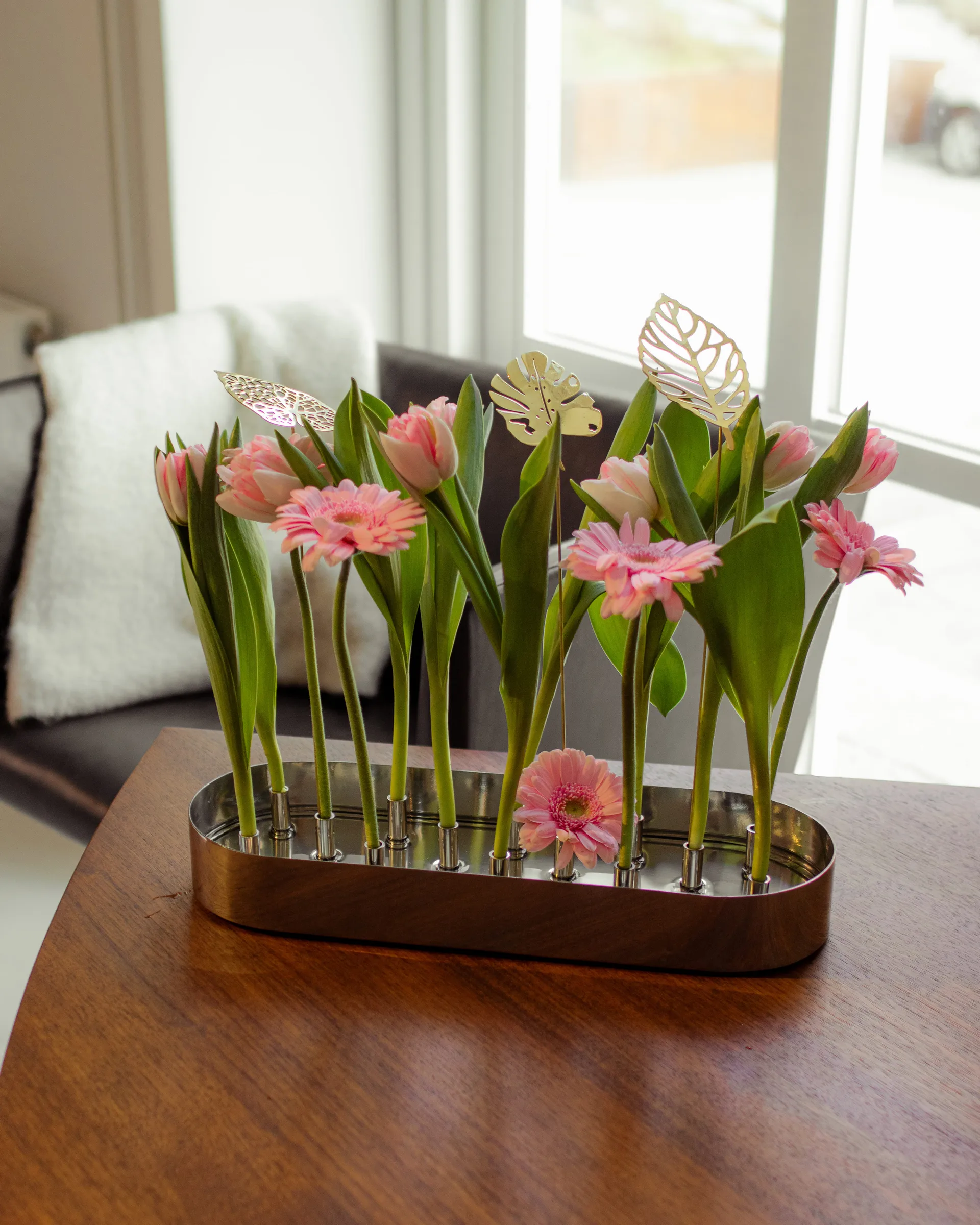 Brass Leaves dekorasjon 2-pk, Water KLONG