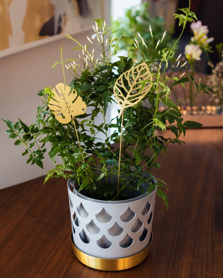 Brass Leaves dekorasjon 2-pk, Wood KLONG