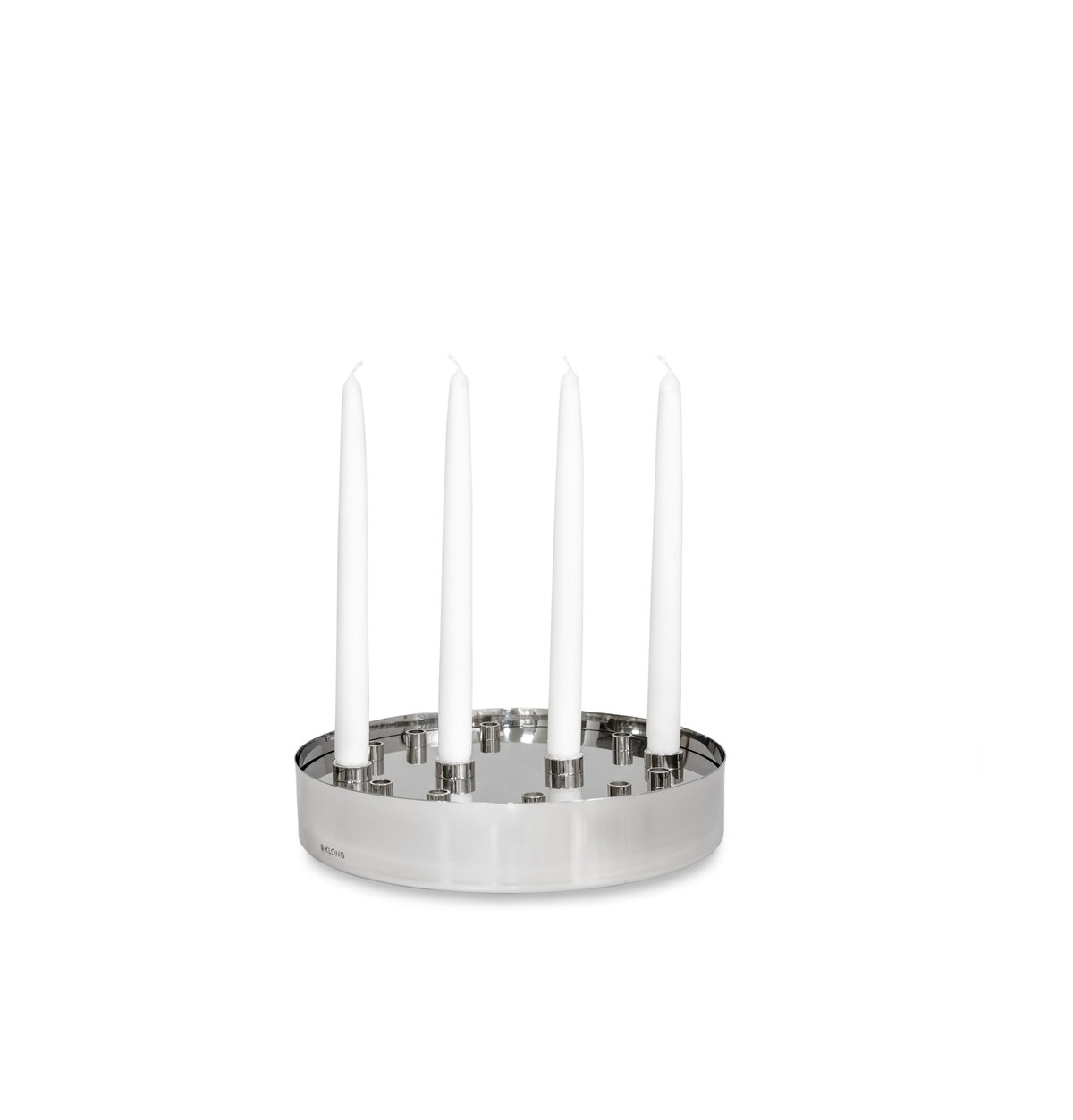 Jubel adventslysestake silver