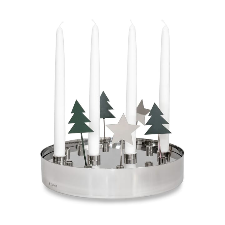 Jubel adventslysestake, Silver KLONG