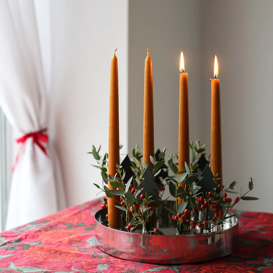 Jubel adventslysestake, Silver KLONG