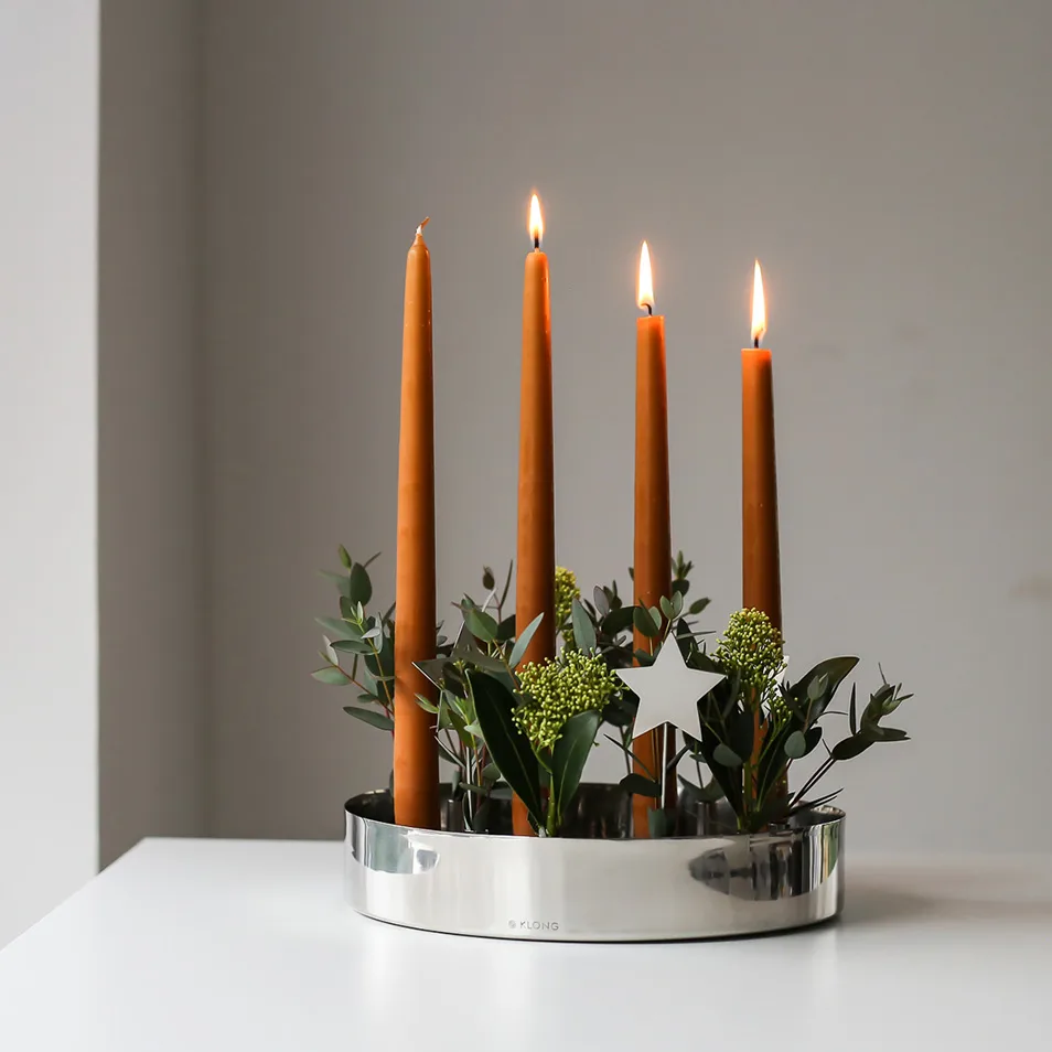 Jubel adventslysestake, Silver KLONG