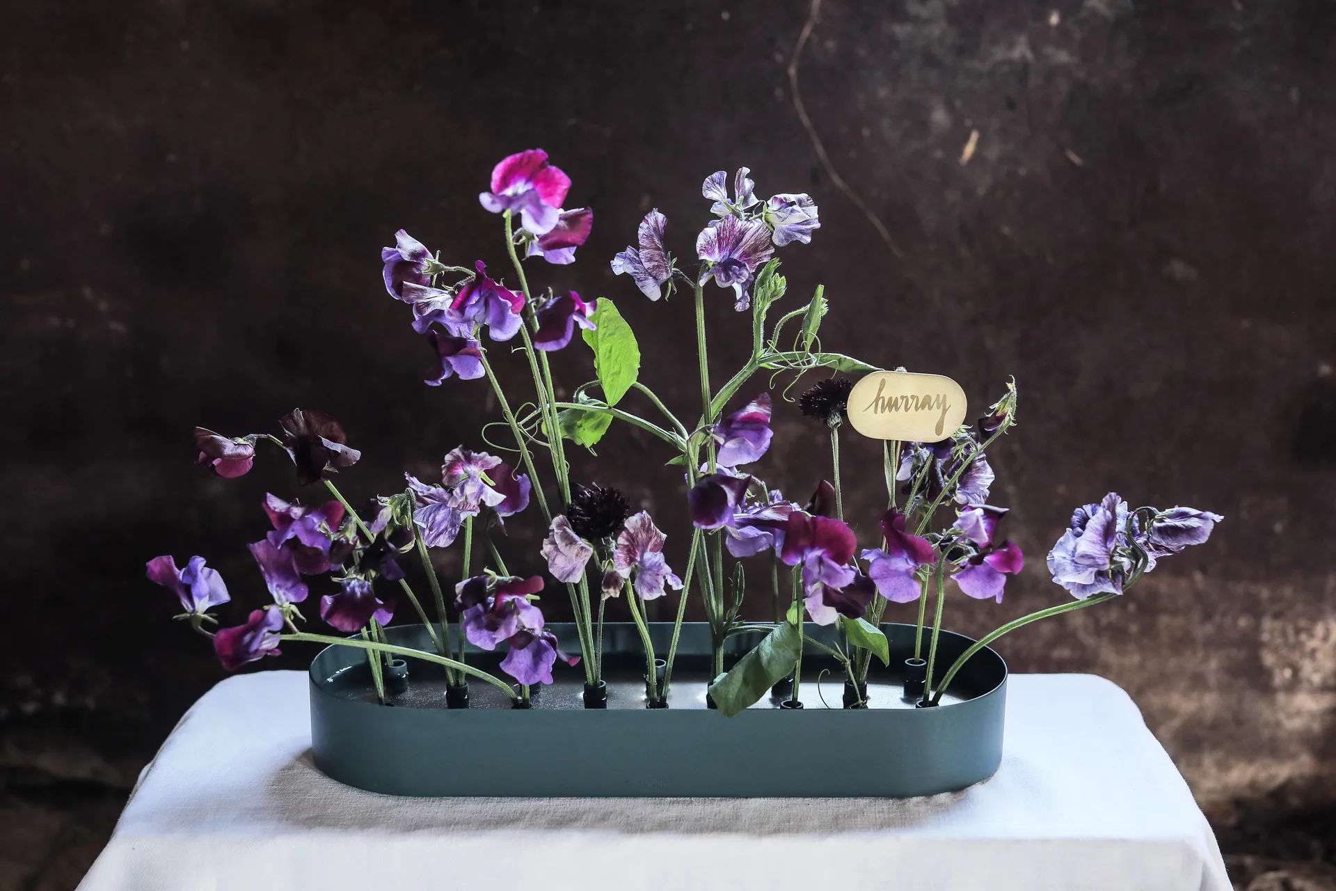 Jubel multfifunksjonell vase 45 x 14 cm, Steel-blue KLONG