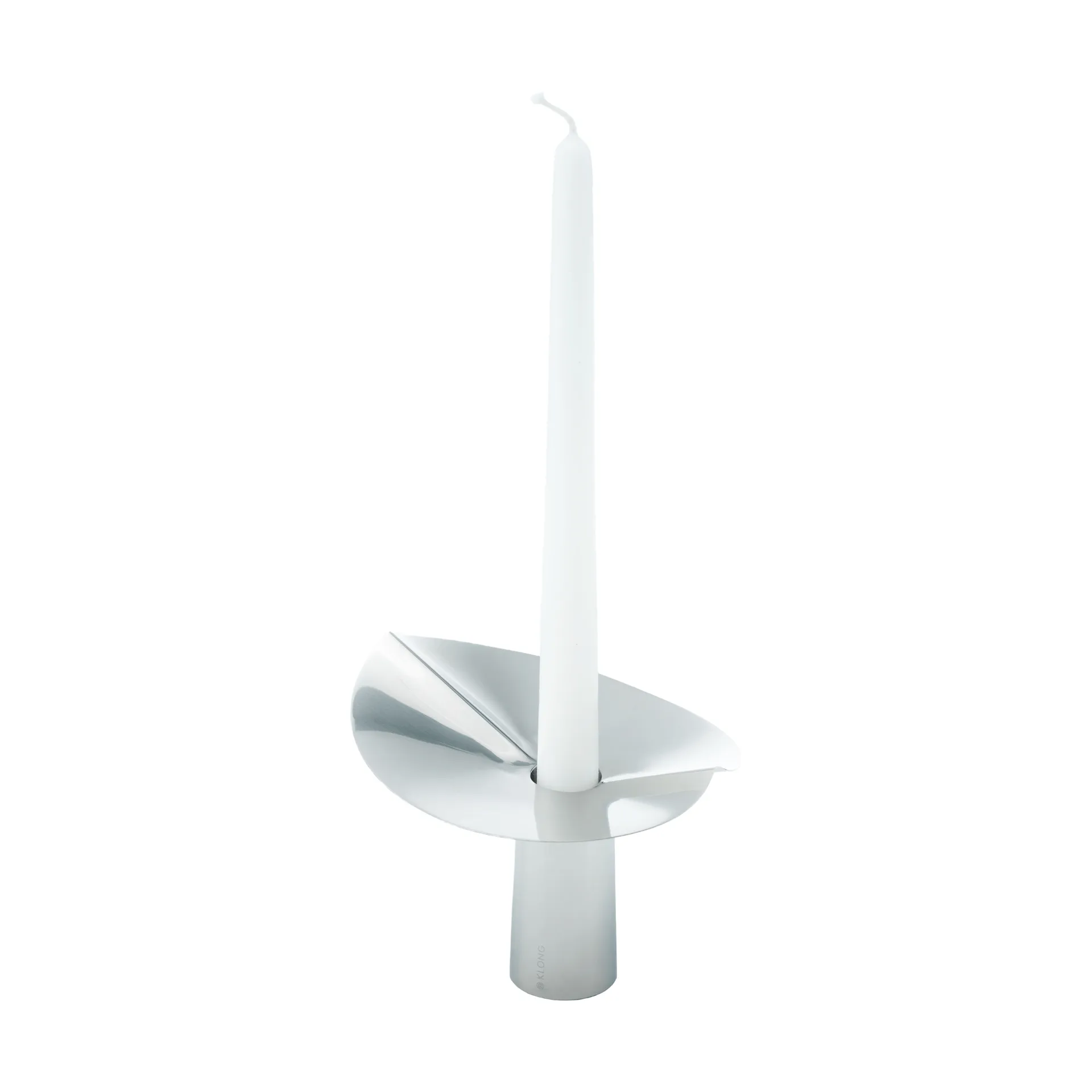 Löv vase-lysholder, Rustfritt stål. 10 cm KLONG