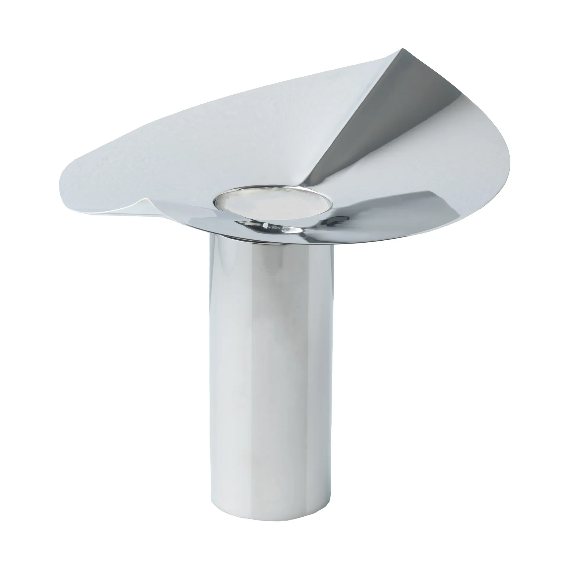 Löv vase-lysholder, Rustfritt stål KLONG